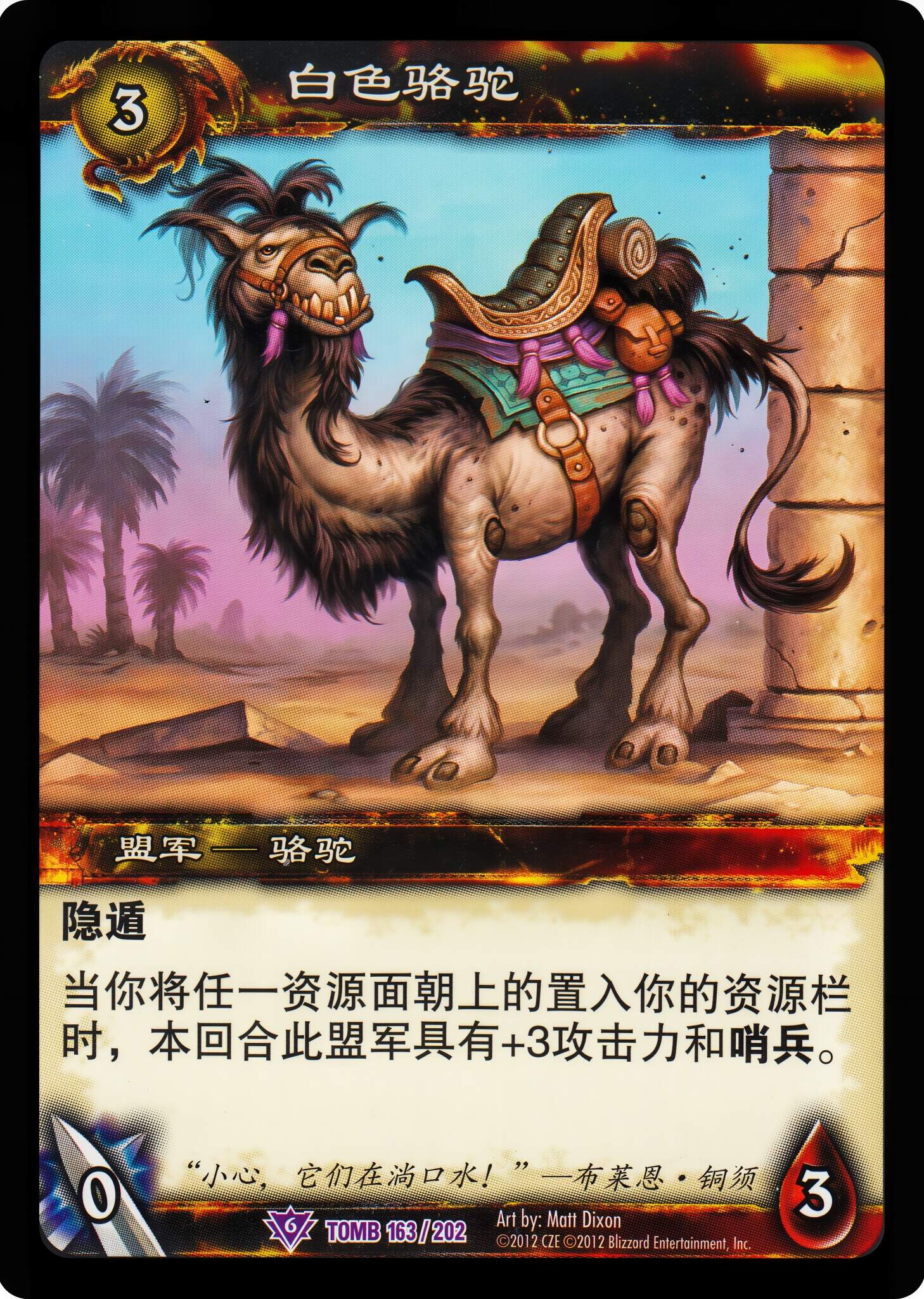 白色骆驼 中文图片