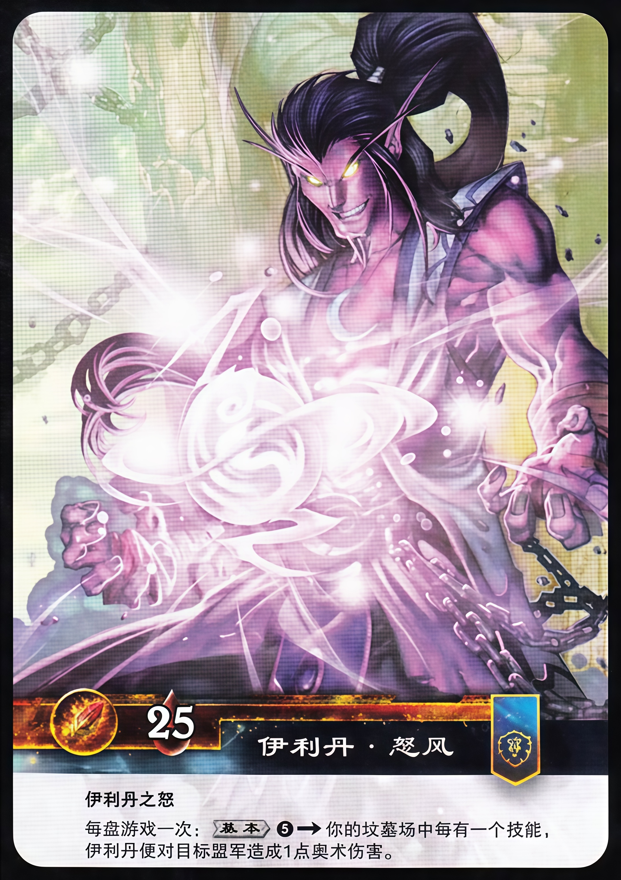 伊利丹.怒风 中文背面