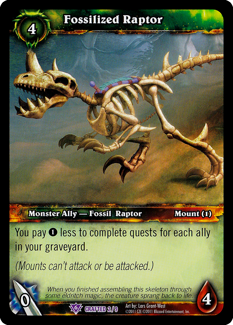Fossilized Raptor