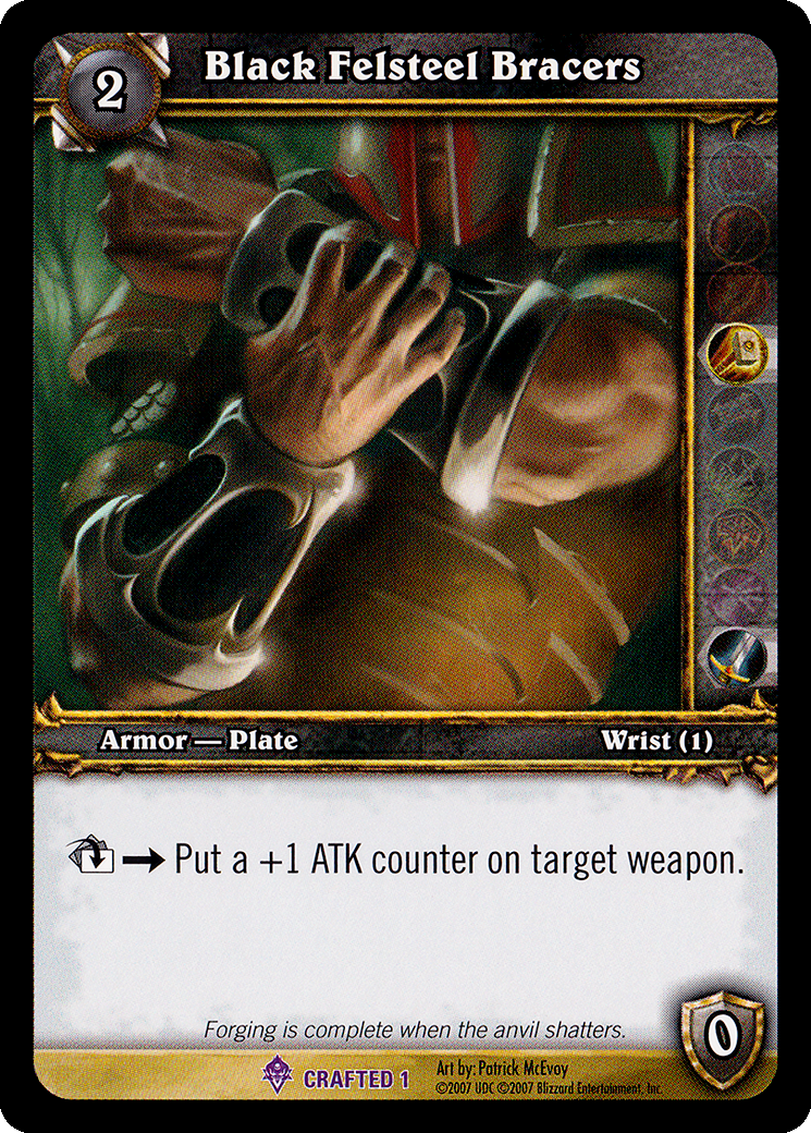 Black Felsteel Bracers