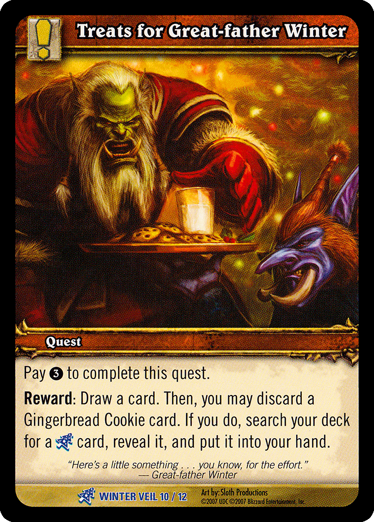 Treats for Great-father Winter