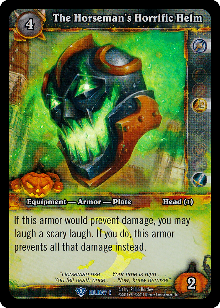 The Horseman's Horrific Helm