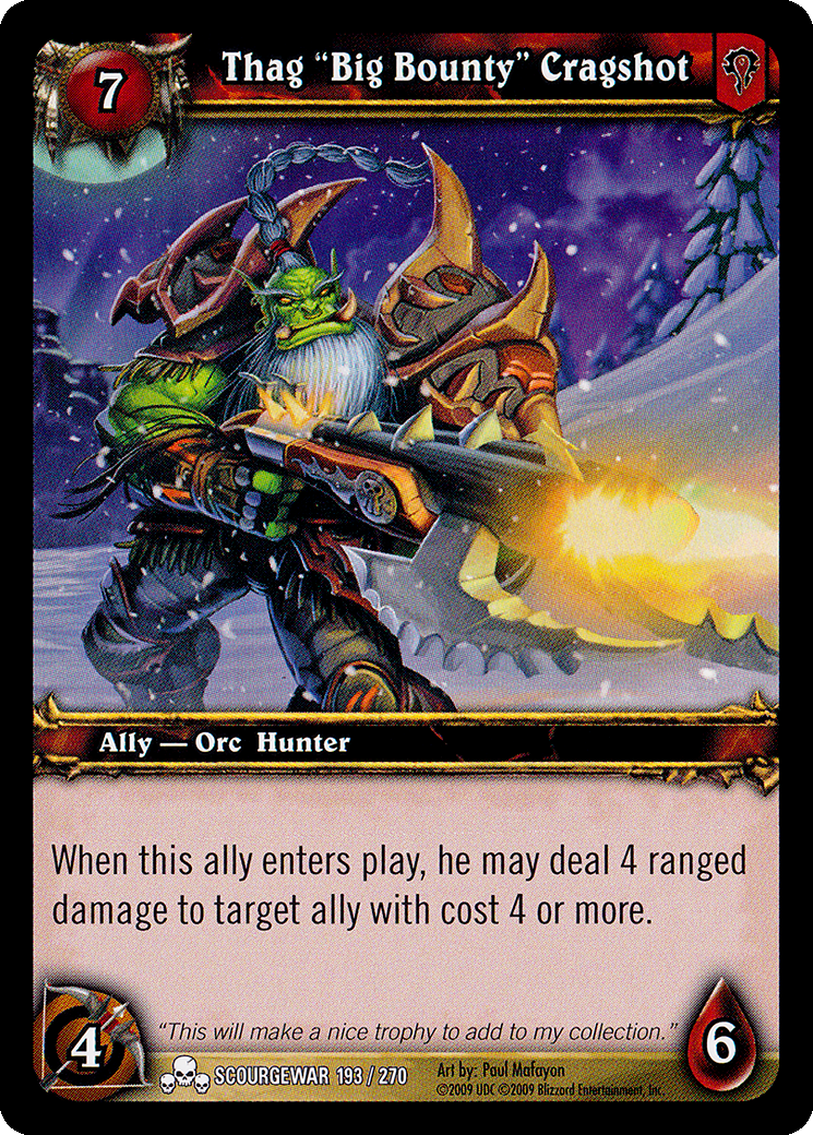 Thag Big Bounty Cragshot