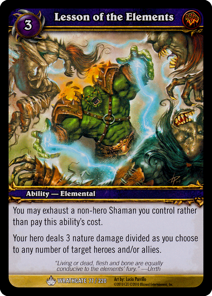 Lesson of the Elements