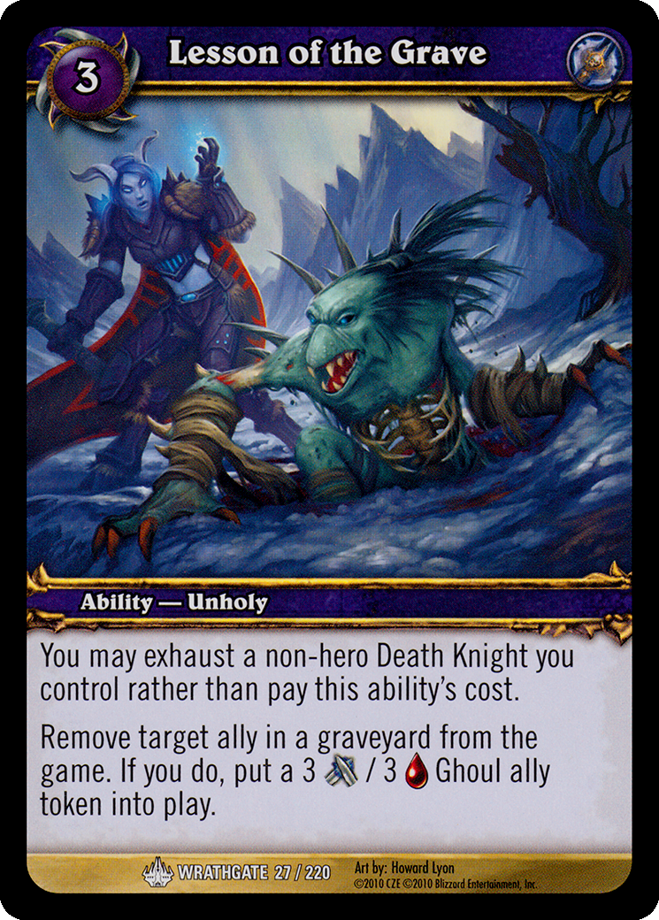 Lesson of the Grave