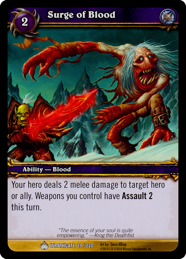 Surge of Blood