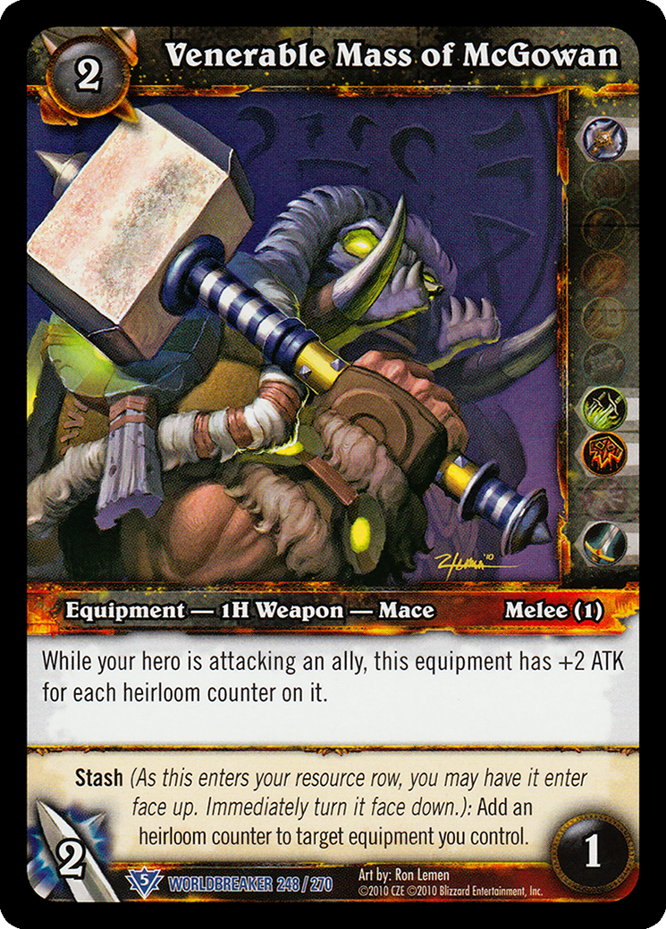 Venerable Mass of Equipment