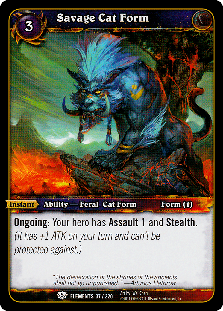 Savage Cat Form