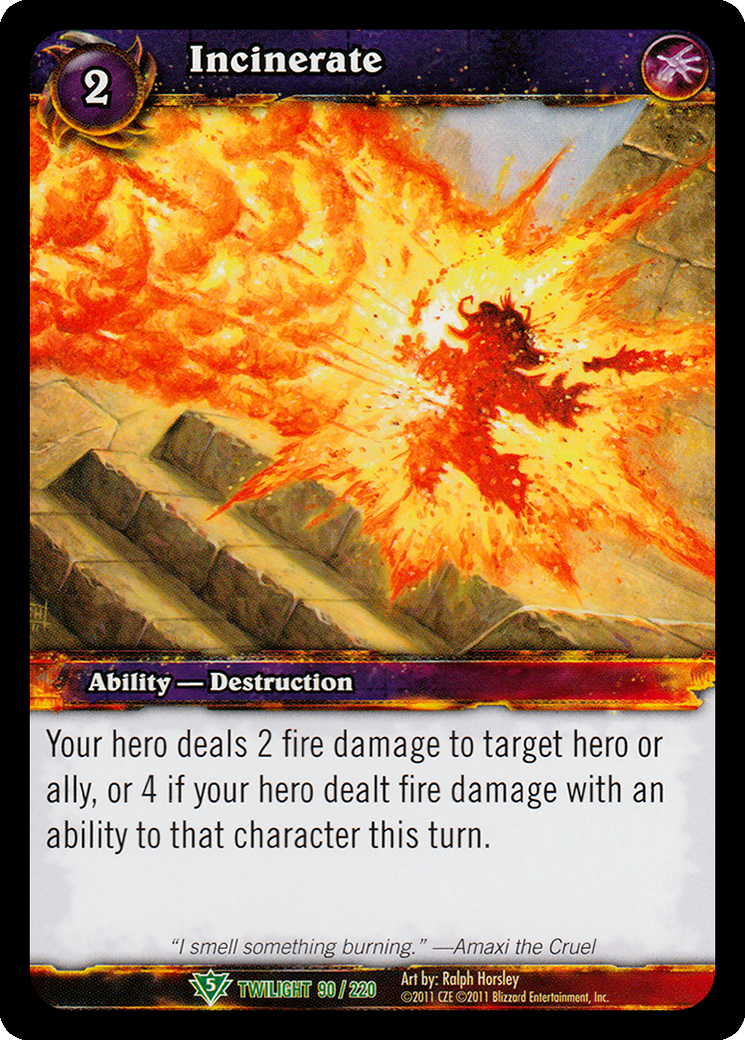 Incinerate