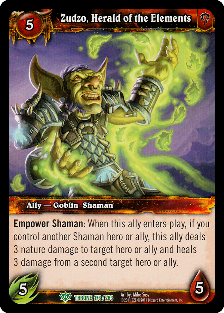 Zudzo, Herald of the Elements
