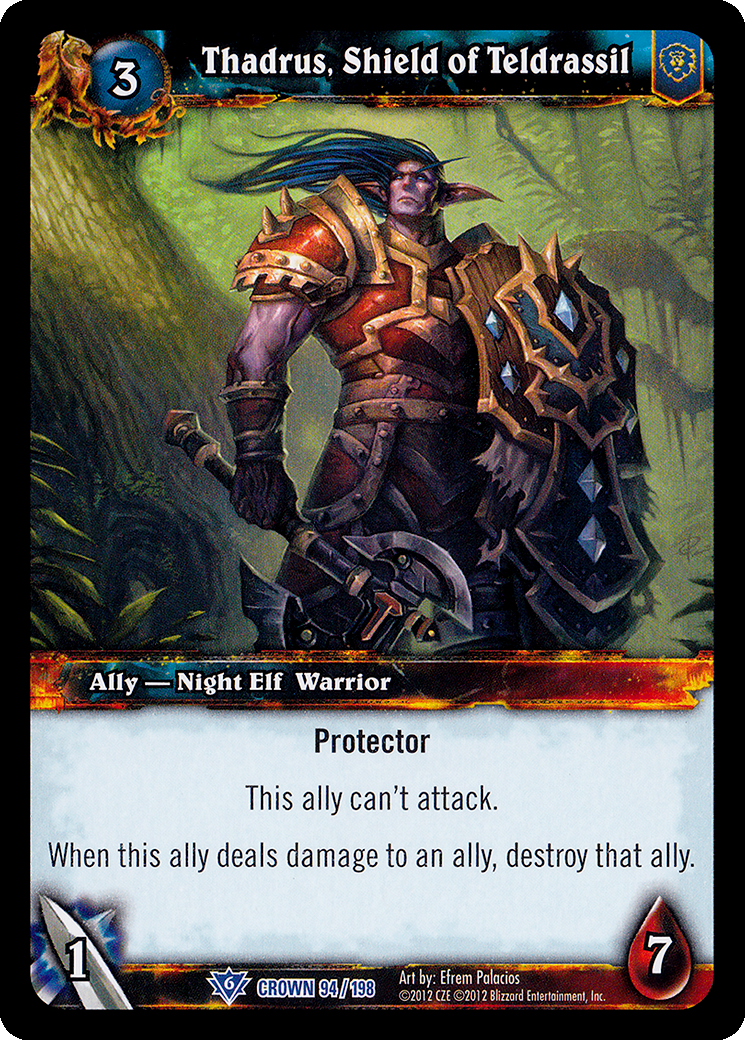 Thadrus, Shield of Teldrassil