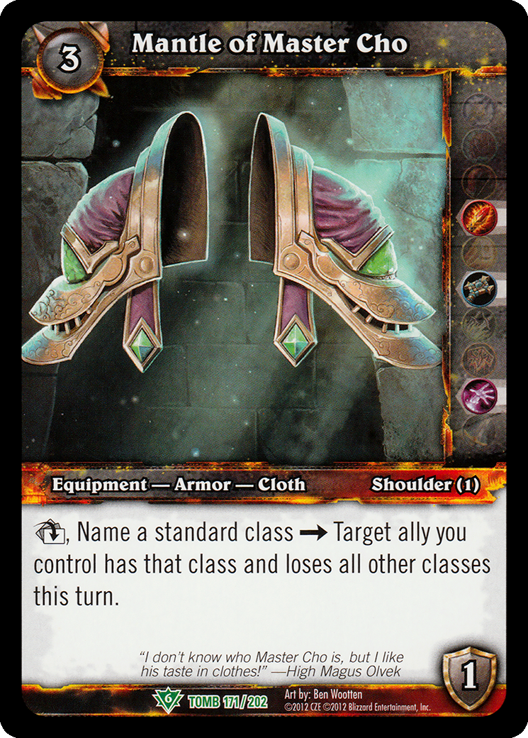 Mantle of Master Cho