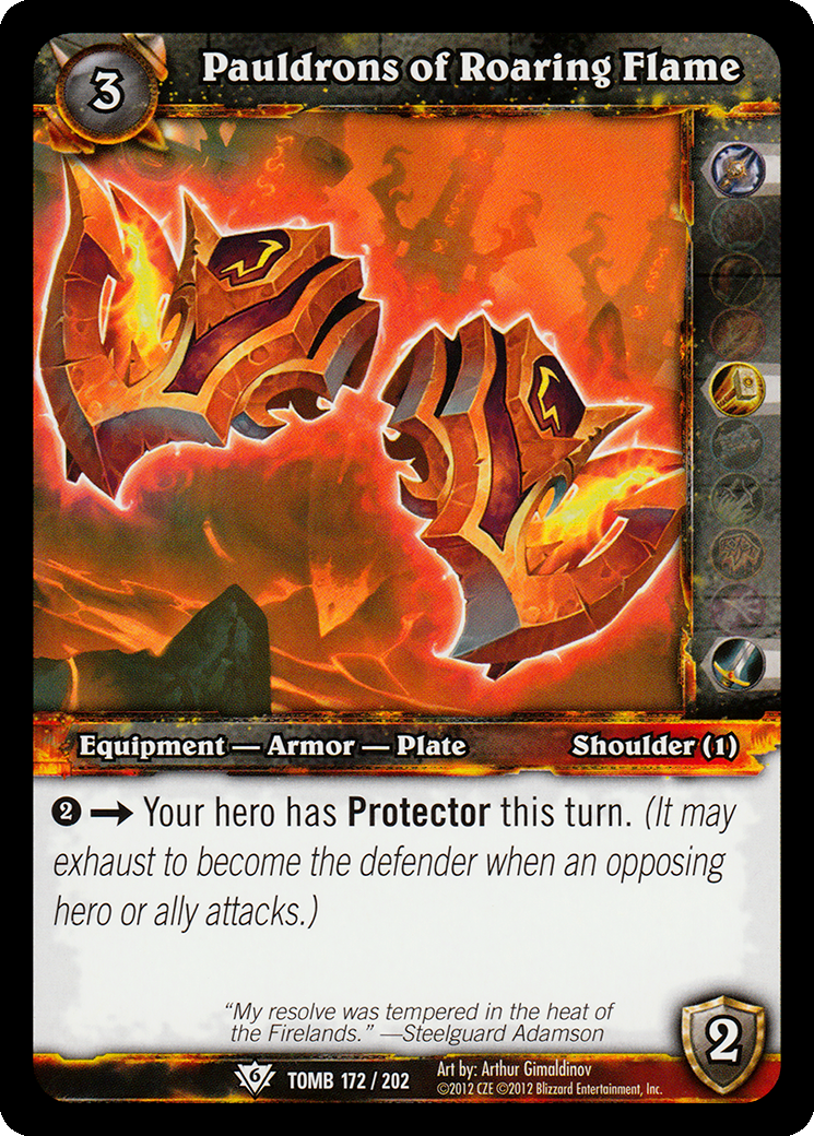 Pauldrons of Roaring Flame