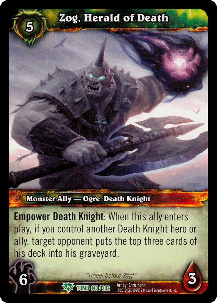 Zog, Herald of Death