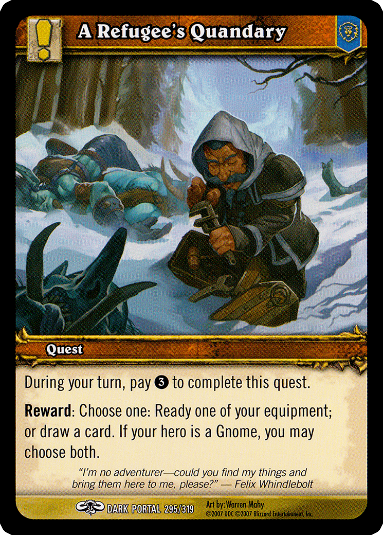 A Refugee's Quandary