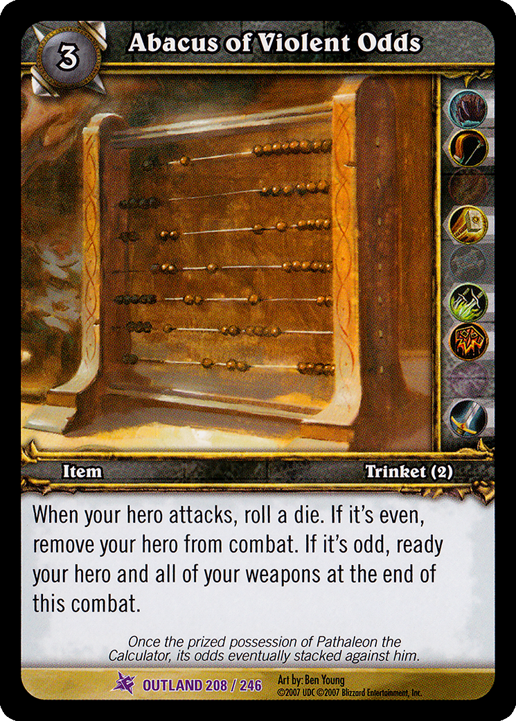 Abacus of Violent Odds