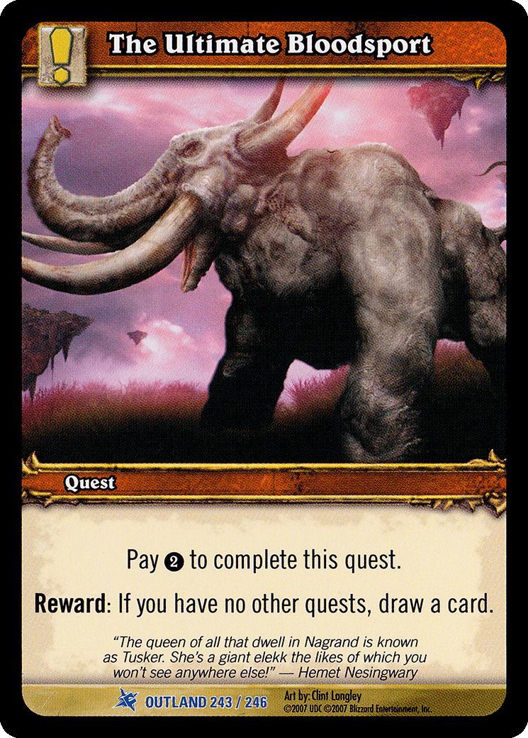 The Ultimate Bloodsport