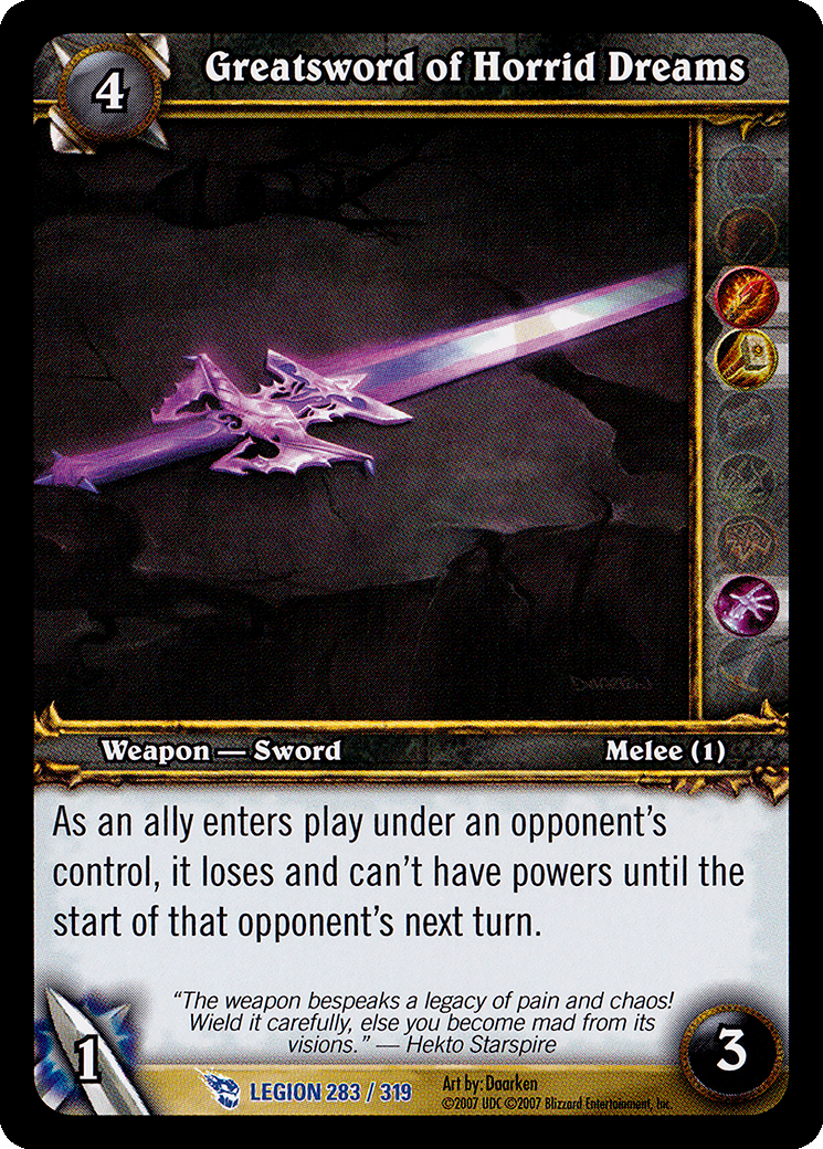 Greatsword of Horrid Dreams