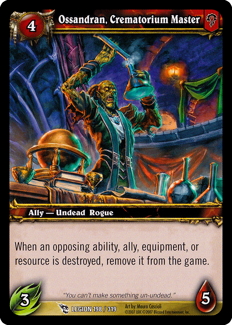 Ossandran, Creamatorium Master