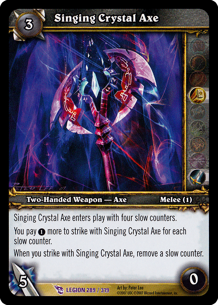 Singing Crystal Axe
