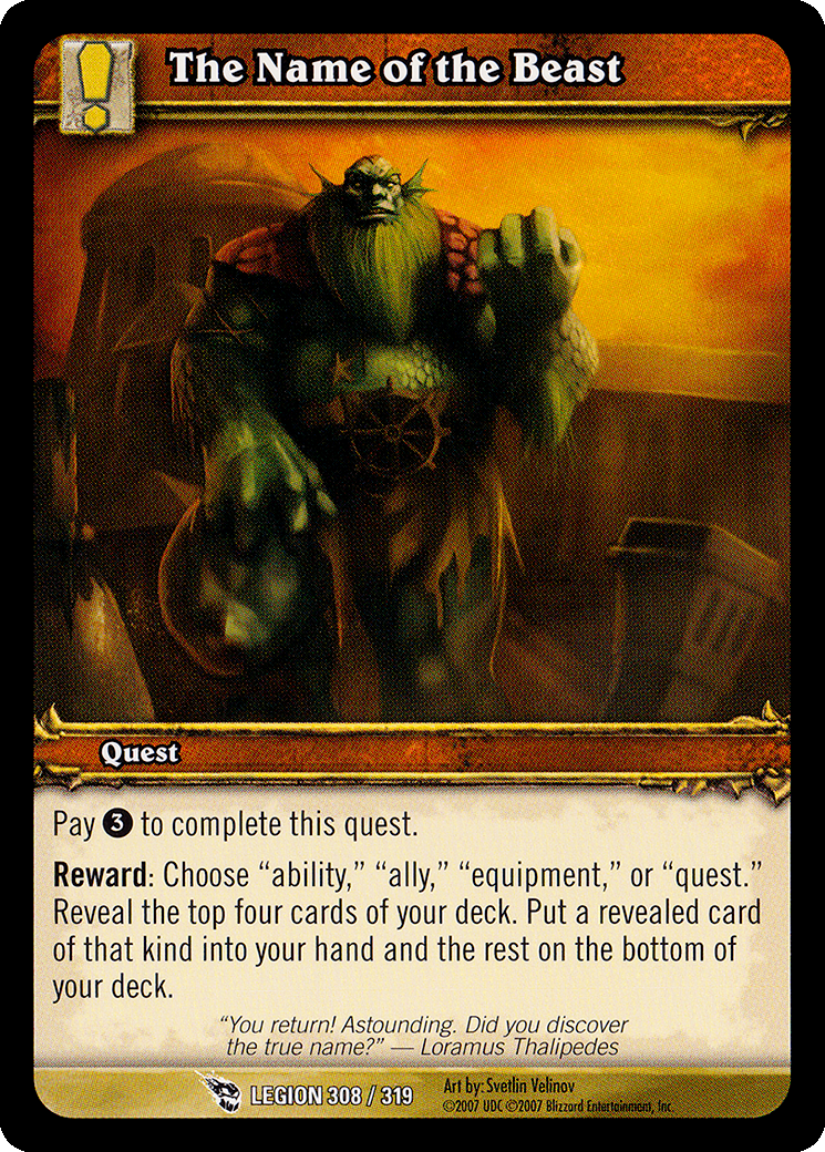 The Name of the Beast