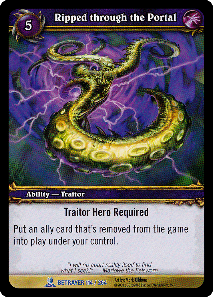 Ripped through the Portal