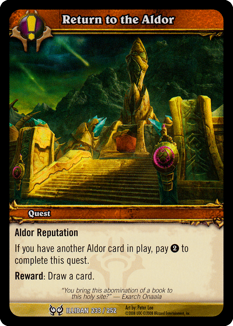 Return to the Aldor