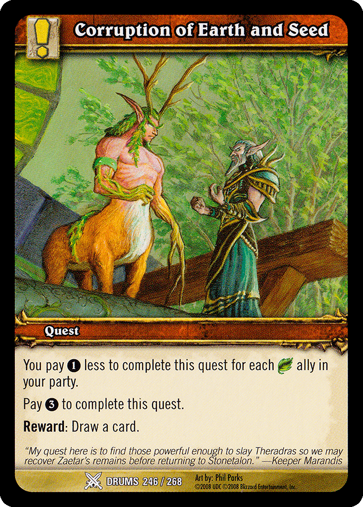 Corruption of Earth and Seed