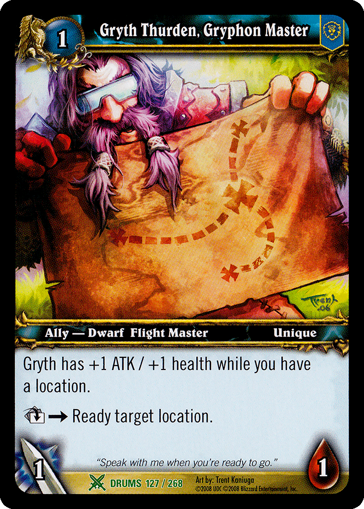Gryth Thurden, Gryphon Master
