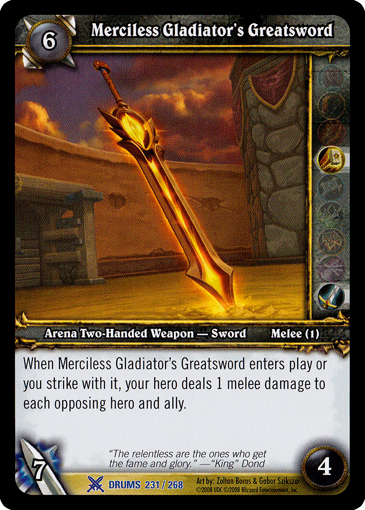 Merciless Gladiator's Greatsword