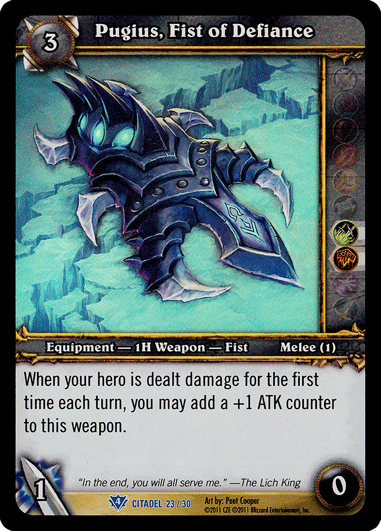 Pugius, Fist of Defiance