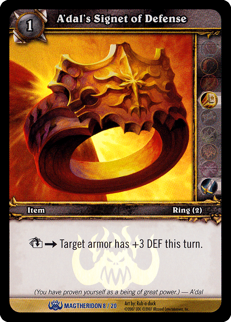 A'dal's Signet of Defense