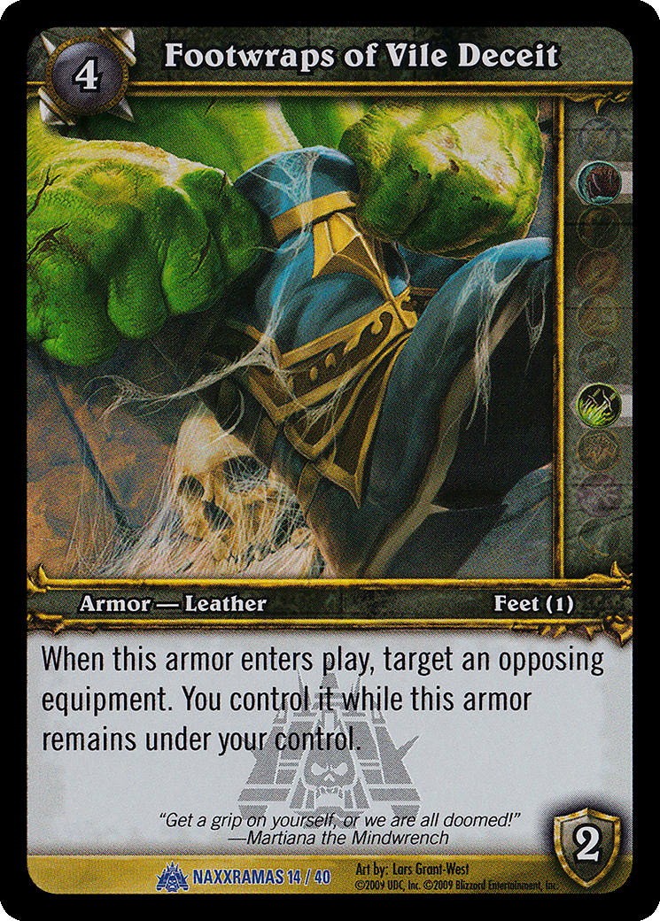 Footwraps of Vile Deceit
