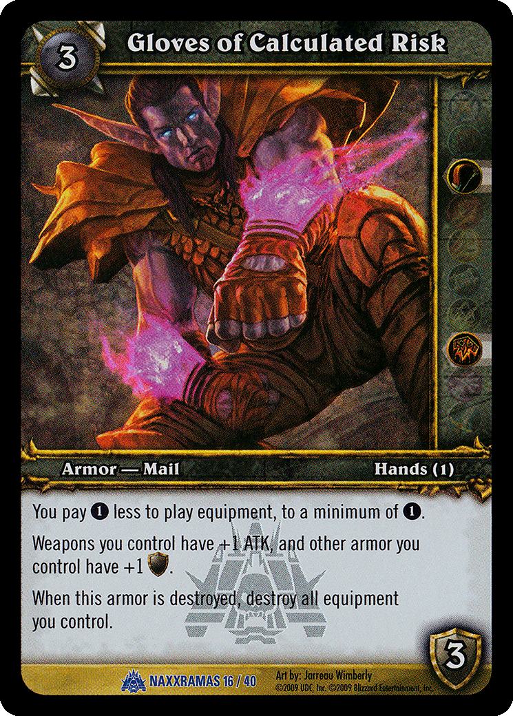 Gloves of Calculated Risk
